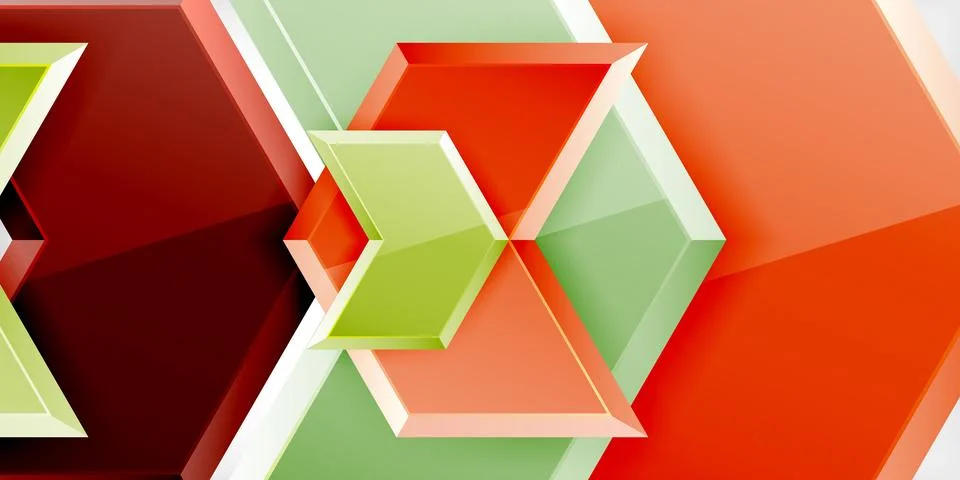 Vector 3d arrow techno design template Stock Illustration