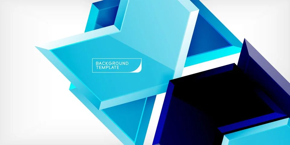 Vector 3d arrow techno design template Illustrazione stock