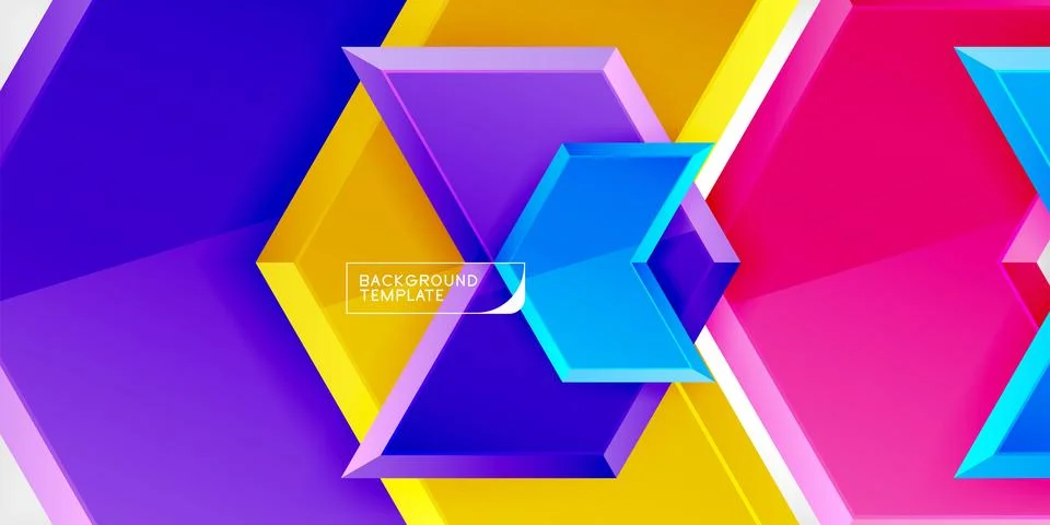 Vector 3d arrow techno design template Illustrazione stock