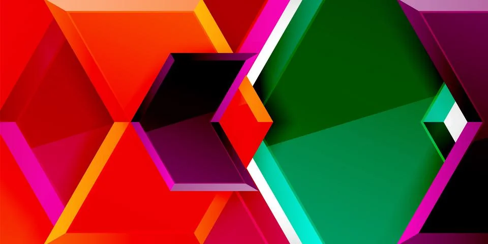 Vector 3d arrow techno design template Illustrazione stock