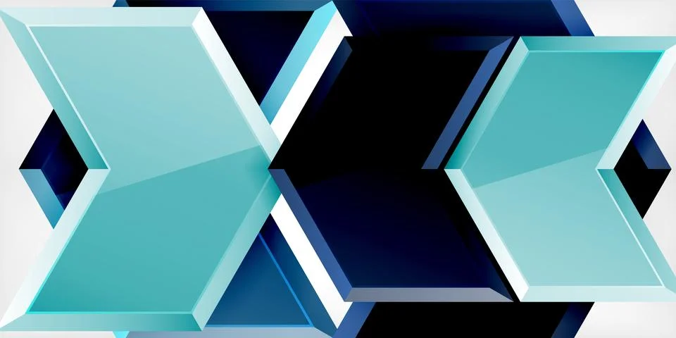 Vector 3d arrow techno design template Illustrazione stock