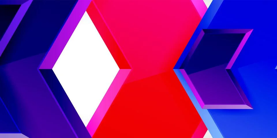 Vector 3d arrow techno design template Illustrazione stock