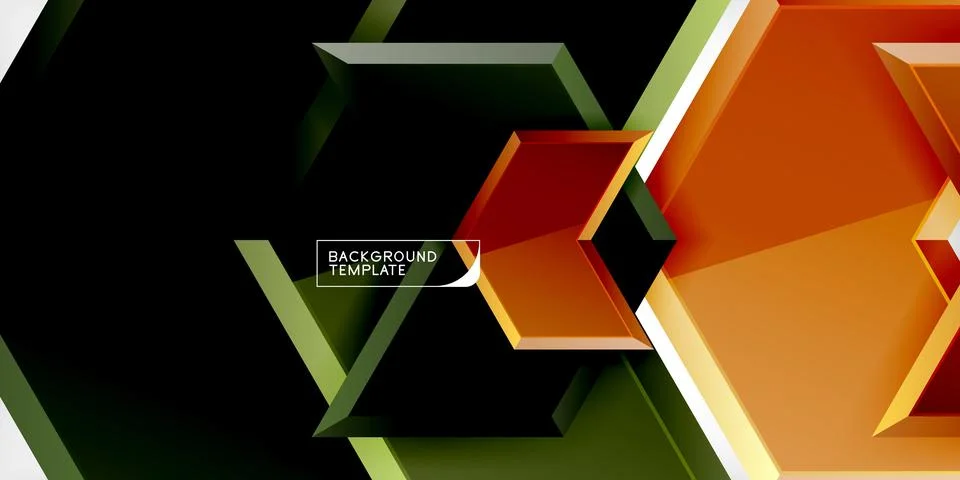Vector 3d arrow techno design template Illustrazione stock