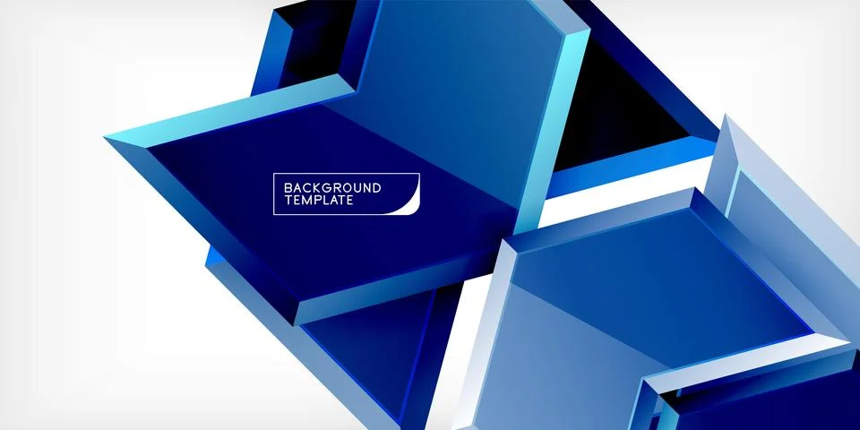 Vector 3d arrow techno design template Illustrazione stock