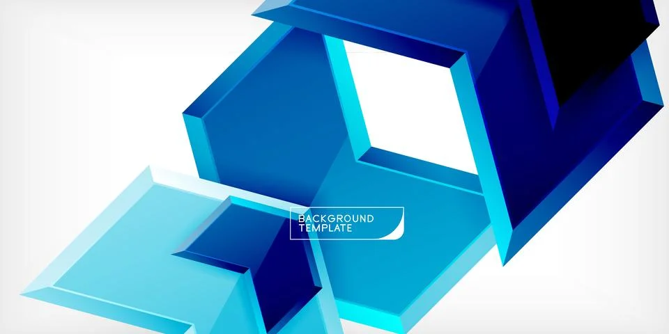 Vector 3d arrow techno design template Illustrazione stock