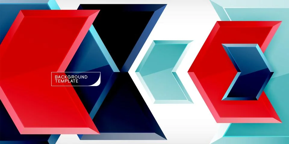 Vector 3d arrow techno design template Illustrazione stock
