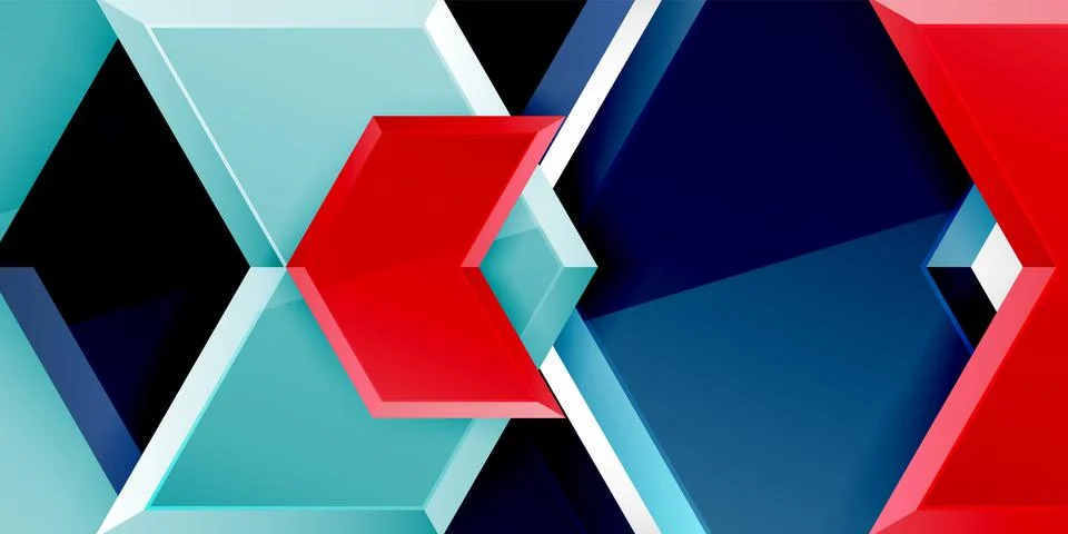 Vector 3d arrow techno design template Illustrazione stock