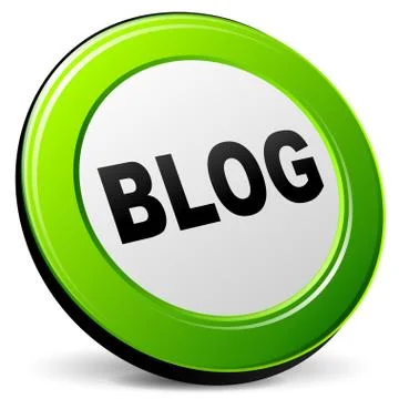 Vector 3d blog icon Stock Illustration