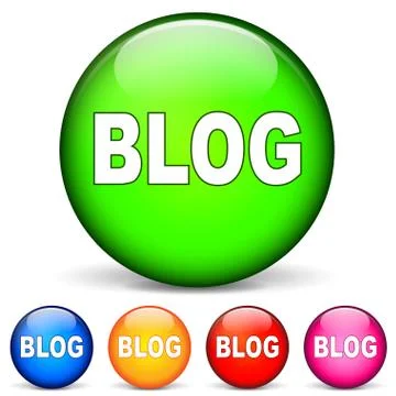 Vector 3d blog icons Stock Illustration