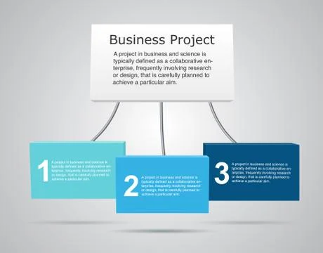 Vector 3D business infographic. Stock Illustration