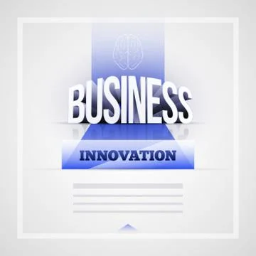 Vector 3d Business text and presentation design Illustrazione stock