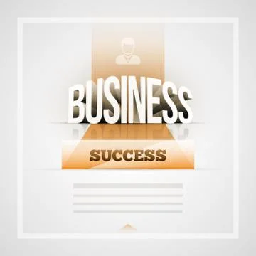 Vector 3d Business text and presentation design layout. Illustrazione stock