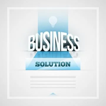 Vector 3d Business text and presentation design layout. Stock-Illustration