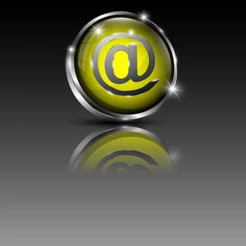 The vector 3d button Stock Illustration