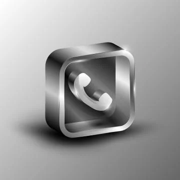 The vector 3d button Illustrazione stock