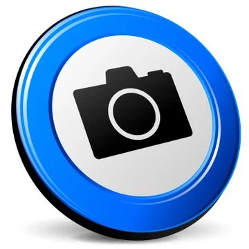 Vector 3d camera icon Stock Illustration