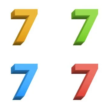 Vector 3d color alphabet Stock Illustration