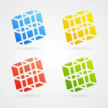 Vector 3d elements Stock Illustration