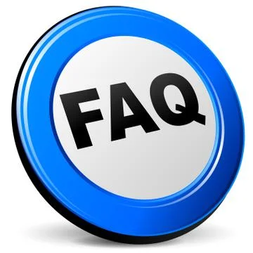 Vector 3d faq icon Stock Illustration