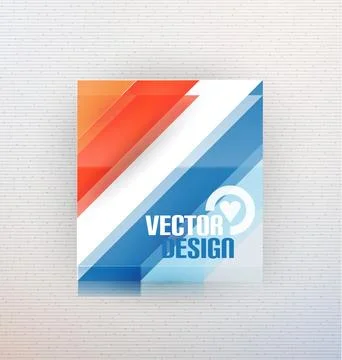 Vector 3d glass shape for business template 库存插图