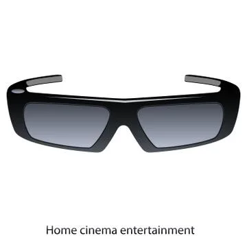 Vector 3d glasses Illustrazione stock