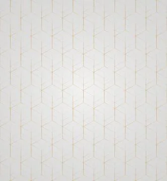Vector 3D Gold Geometric Square Gray Background seamless pattern Illustrazione stock
