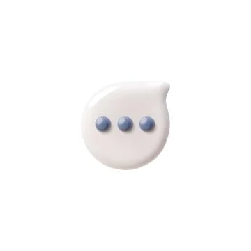 Vector 3D icon in the form of speech bubble reflecting modern concepts of Stock Illustration