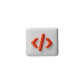 Vector 3d illustration of button with web software development sign. Illustrazione stock