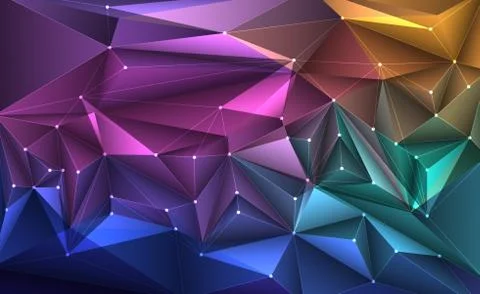 Vector 3D Illustration Geometric, Polygon, Line,Triangle pattern shape. Stock Illustration