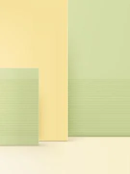 Vector 3D Illustration Minimal Studio Shot Spring / Summer Background Stock Illustration