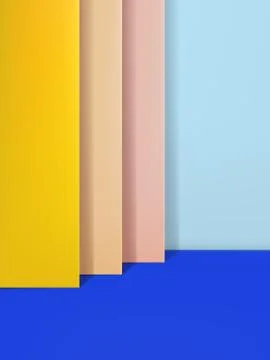 Vector 3D Illustration Minimal Studio Shot Spring / Summer Background Stock Illustration