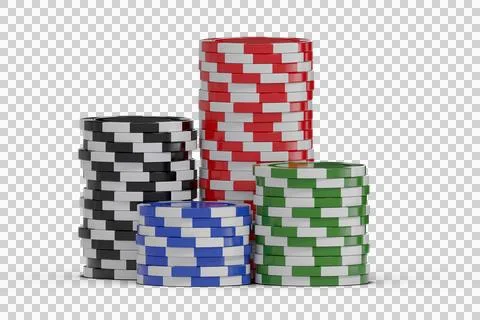 Vector 3D image of gambling chips Illustrazione stock