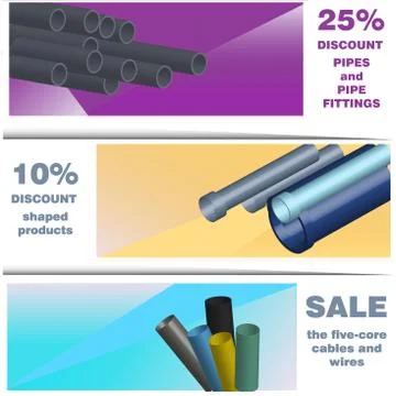 Vector 3D image pipes 库存插图