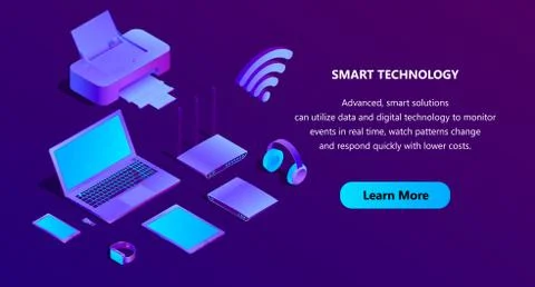 Vector 3d isometric ultraviolet web page template Stock-Illustration