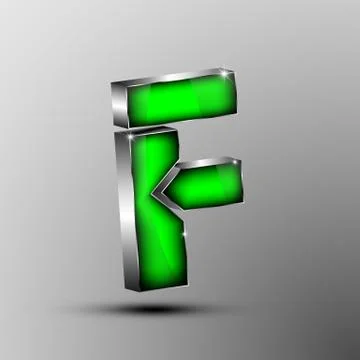 The vector 3d letter Stock Illustration