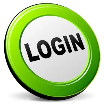 Vector 3d login icon 스톡 일러스트