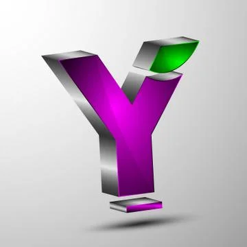 The vector 3d logo Stock Illustration