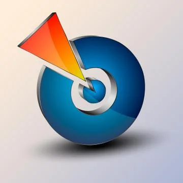The vector 3d logo.Concept design Stock-Illustration