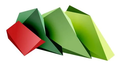 Vector 3d low poly triangle geometric design elements 스톡 일러스트