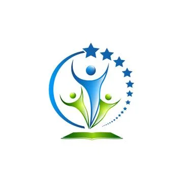 Vector 3d men, human, people logo of 4. Meeting, family, all together union c Stock Illustration
