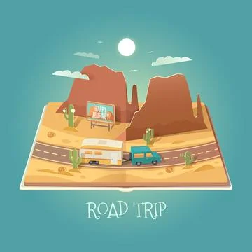 Vector 3D Paper Graphics. Stock Illustration