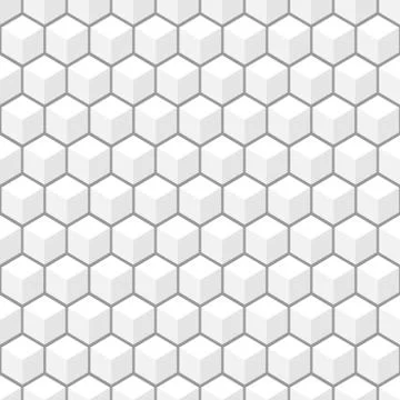 Vector 3d pattern.  Seamless background. Stock Illustration