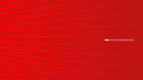 Vector 3D Perspective Smooth Lines Deep Red Minimal Abstract Background Illustrazione stock