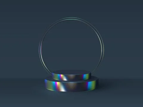 Vector 3d podium scene. Stock Illustration