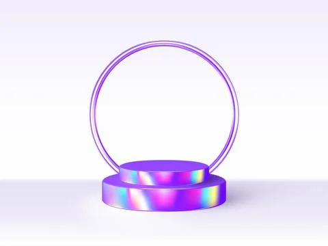 Vector 3d podium scene. Stock Illustration