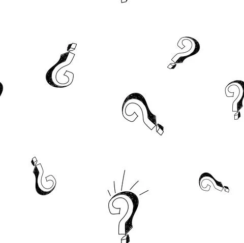 Vector. 3d question mark seamless pattern. Seamless vector pattern. Stock Illustration