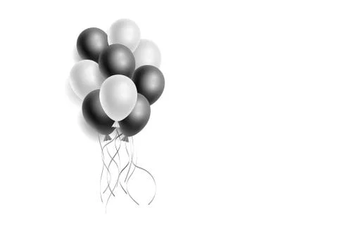 Vector 3d realistic balloon. Stock Illustration