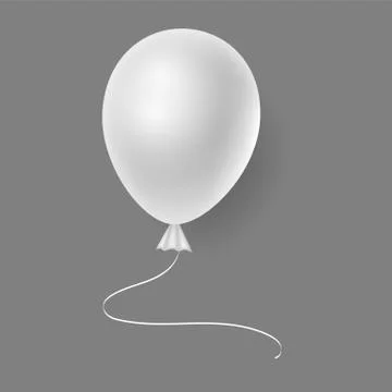 Vector 3d realistic balloon. Stock Illustration