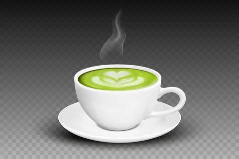 Vector 3d Realistic Ceramic White Coffee Mug, Cup, Saucer and Steam Smoke Stockillustratie