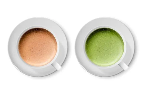 Vector 3d Realistic Ceramic White Coffee Porcelain Ceramic Mug, Cup, Saucer Set Stockillustratie